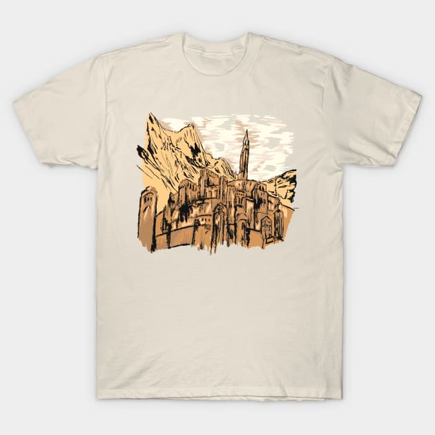 Gondor Realm of Man LOTR T-Shirt by Jamie Collins